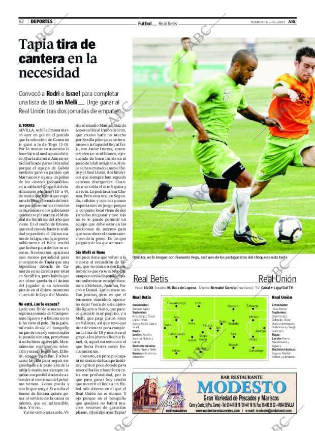 ABC SEVILLA 11-10-2009 página 84