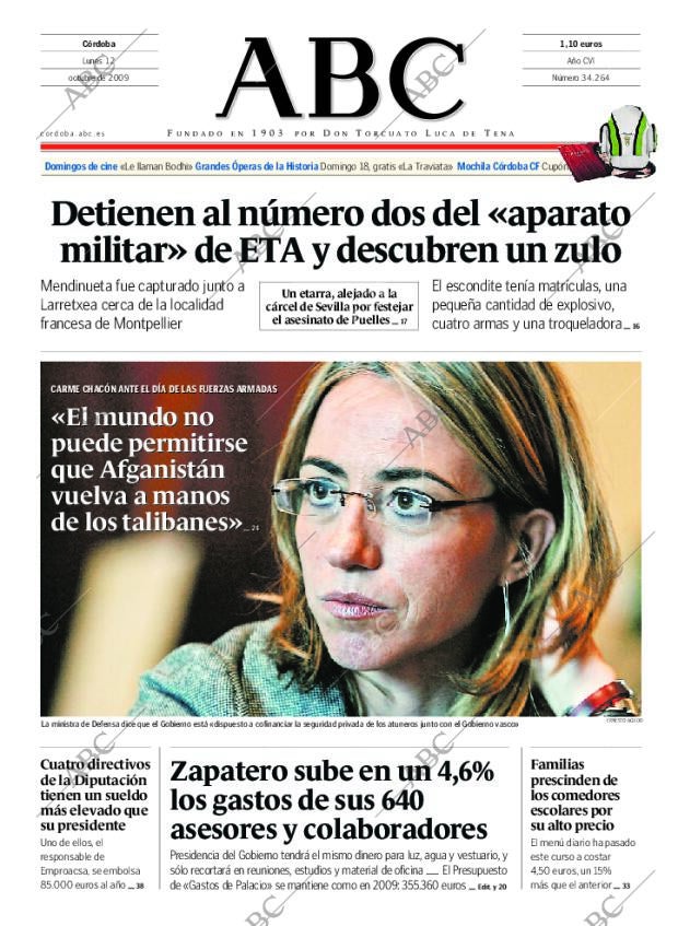 ABC CORDOBA 12-10-2009 página 1
