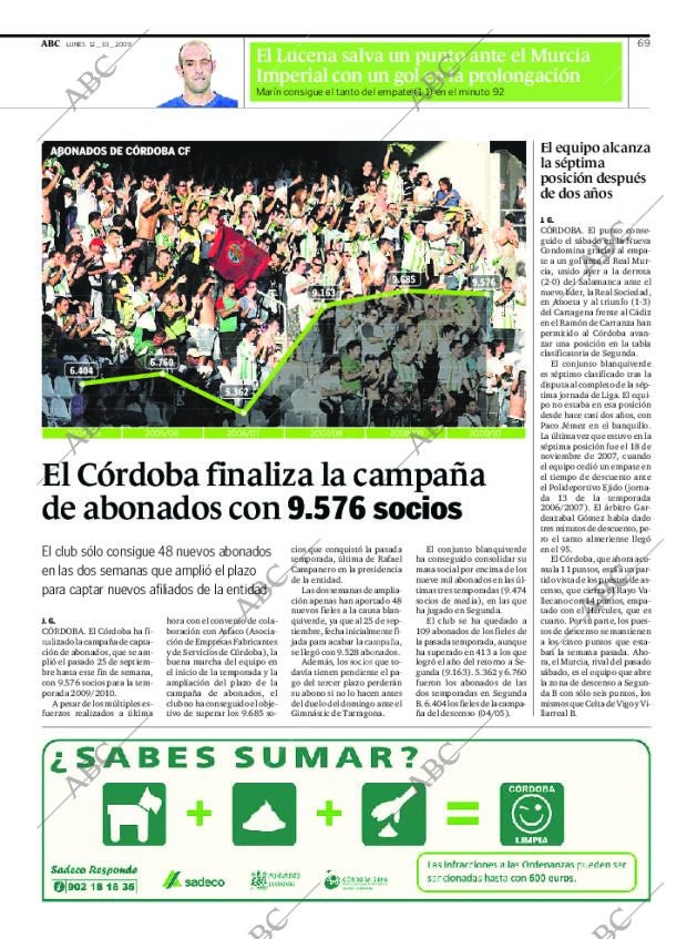 ABC CORDOBA 12-10-2009 página 69