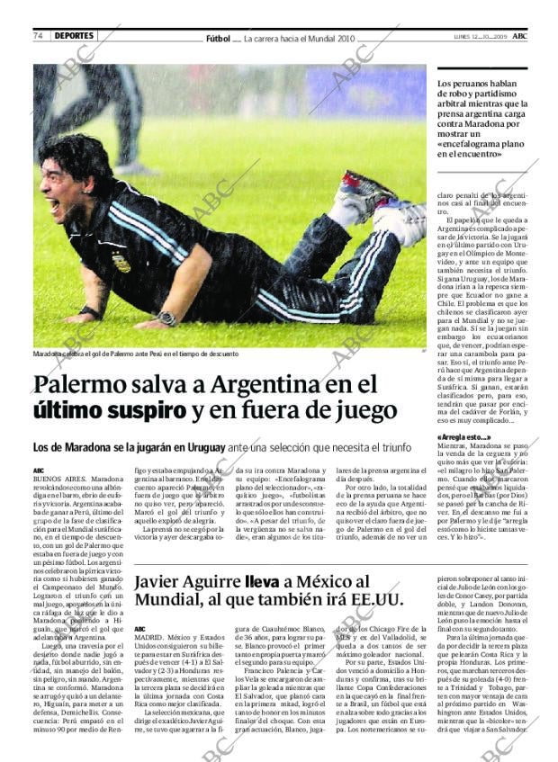 ABC CORDOBA 12-10-2009 página 74