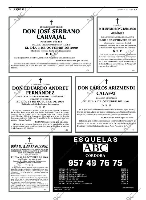 ABC CORDOBA 13-10-2009 página 74