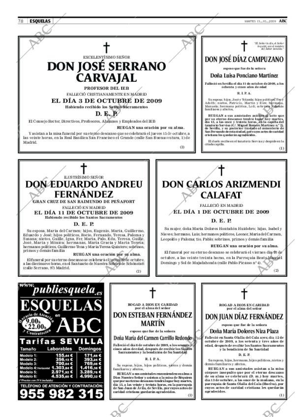 ABC SEVILLA 13-10-2009 página 78