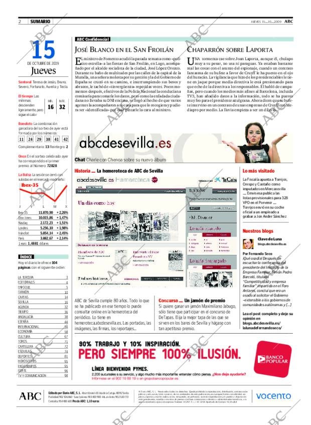 ABC SEVILLA 15-10-2009 página 2