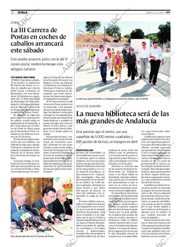 ABC SEVILLA 15-10-2009 página 30