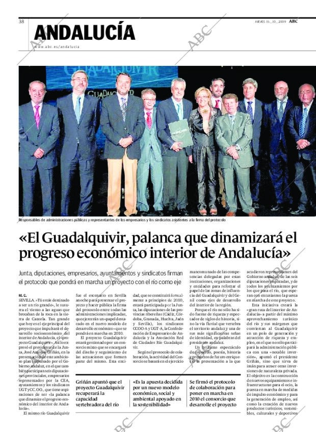 ABC SEVILLA 15-10-2009 página 38