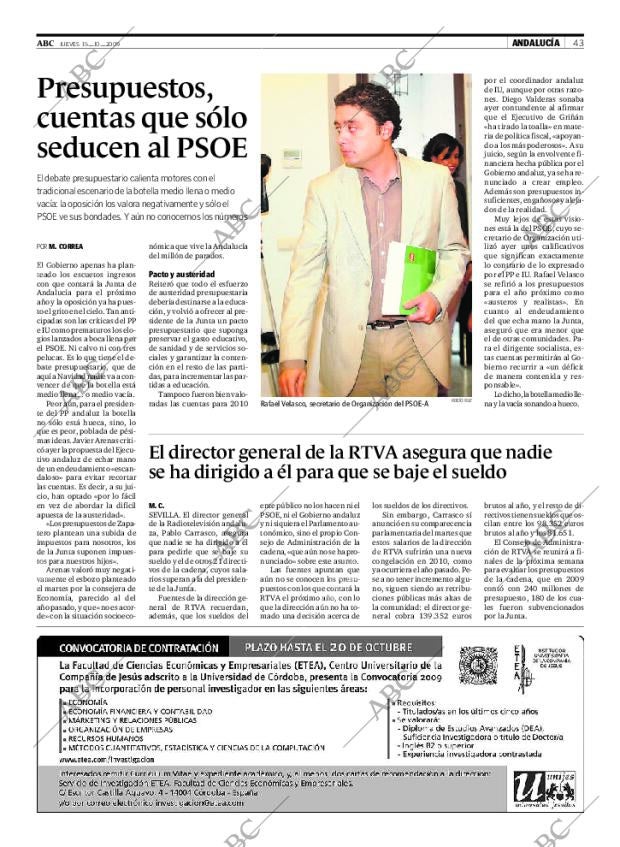 ABC SEVILLA 15-10-2009 página 43