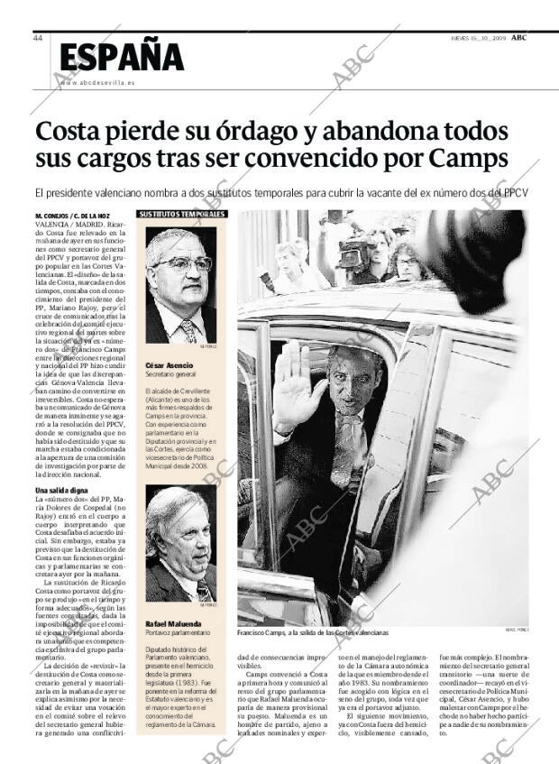 ABC SEVILLA 15-10-2009 página 44