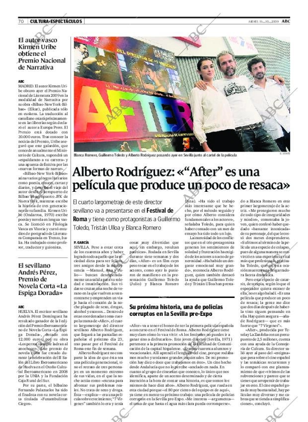 ABC SEVILLA 15-10-2009 página 70