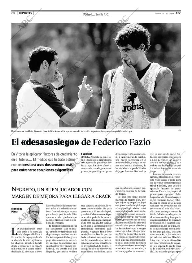 ABC SEVILLA 15-10-2009 página 88