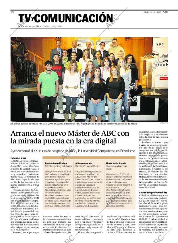 ABC SEVILLA 15-10-2009 página 98