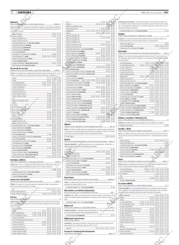 ABC MADRID 21-10-2009 página 72