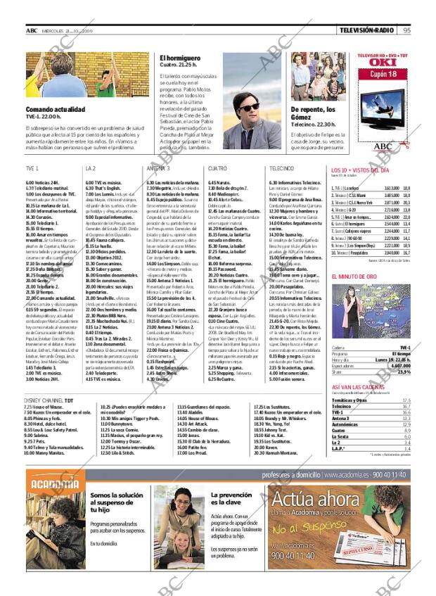 ABC MADRID 21-10-2009 página 95