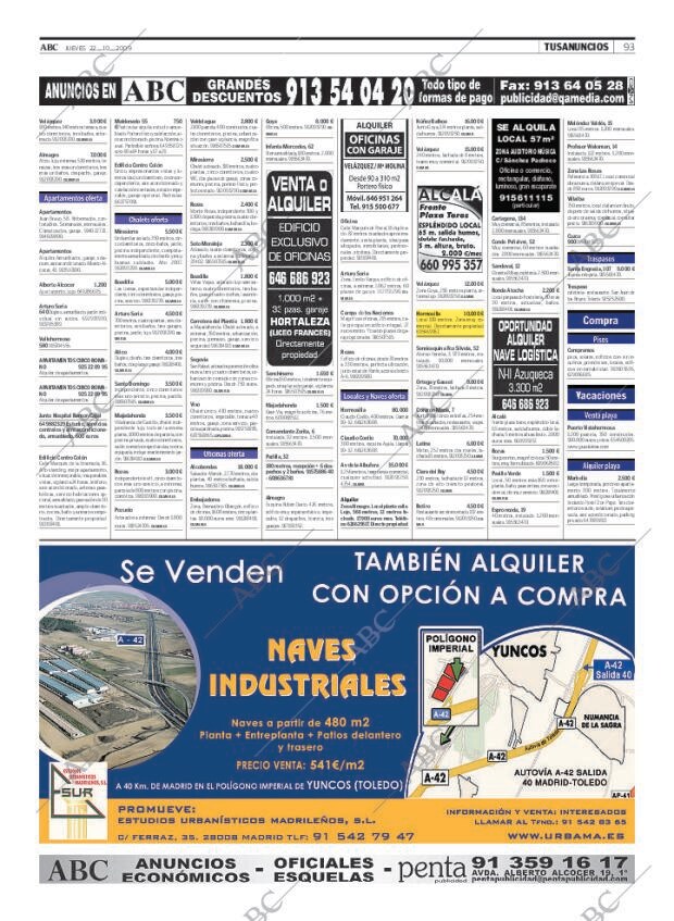 ABC MADRID 22-10-2009 página 93