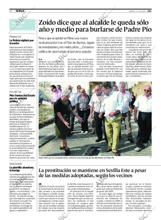 ABC SEVILLA 27-10-2009 página 22