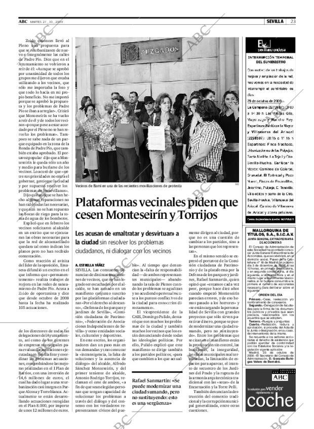 ABC SEVILLA 27-10-2009 página 23