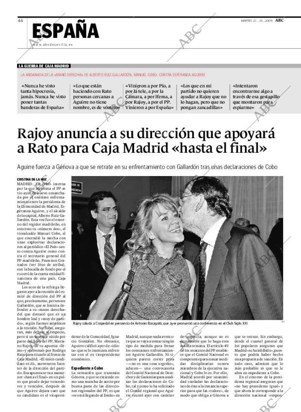 ABC SEVILLA 27-10-2009 página 44