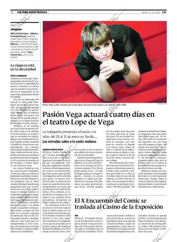 ABC SEVILLA 27-10-2009 página 76