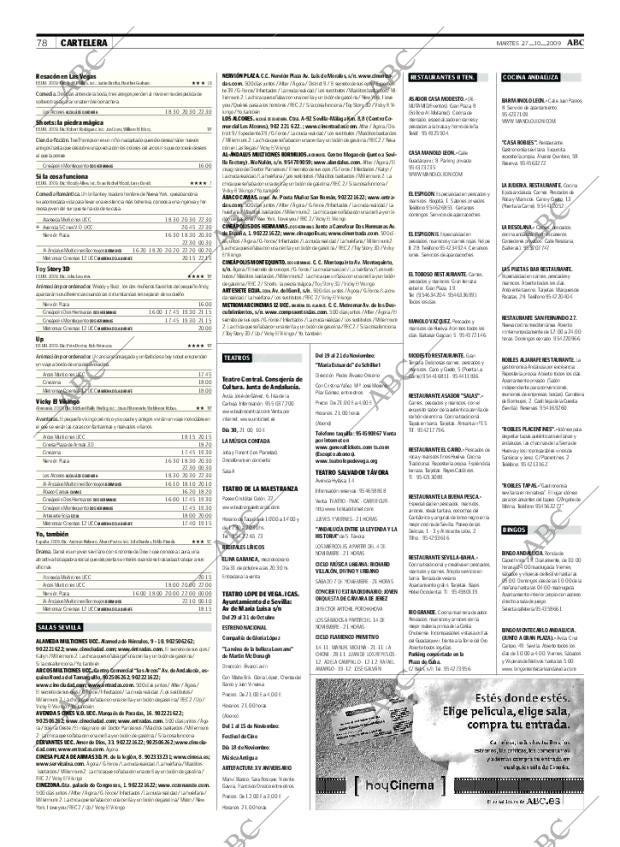 ABC SEVILLA 27-10-2009 página 78