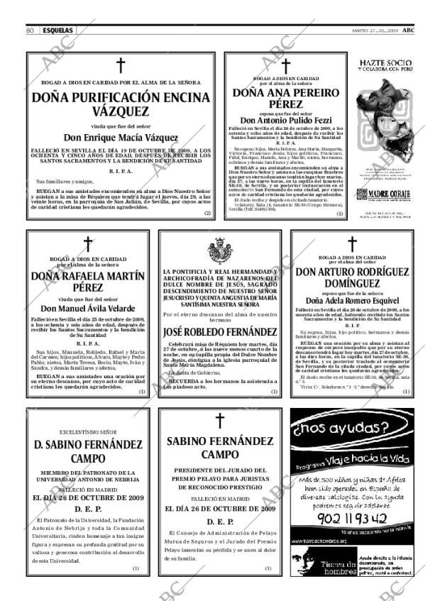 ABC SEVILLA 27-10-2009 página 80