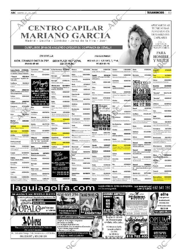 ABC SEVILLA 27-10-2009 página 83