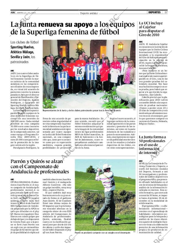 ABC SEVILLA 27-10-2009 página 97