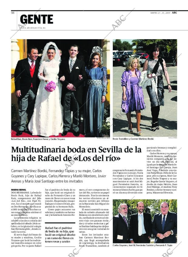 ABC SEVILLA 27-10-2009 página 98