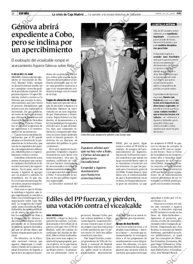 ABC MADRID 29-10-2009 página 18