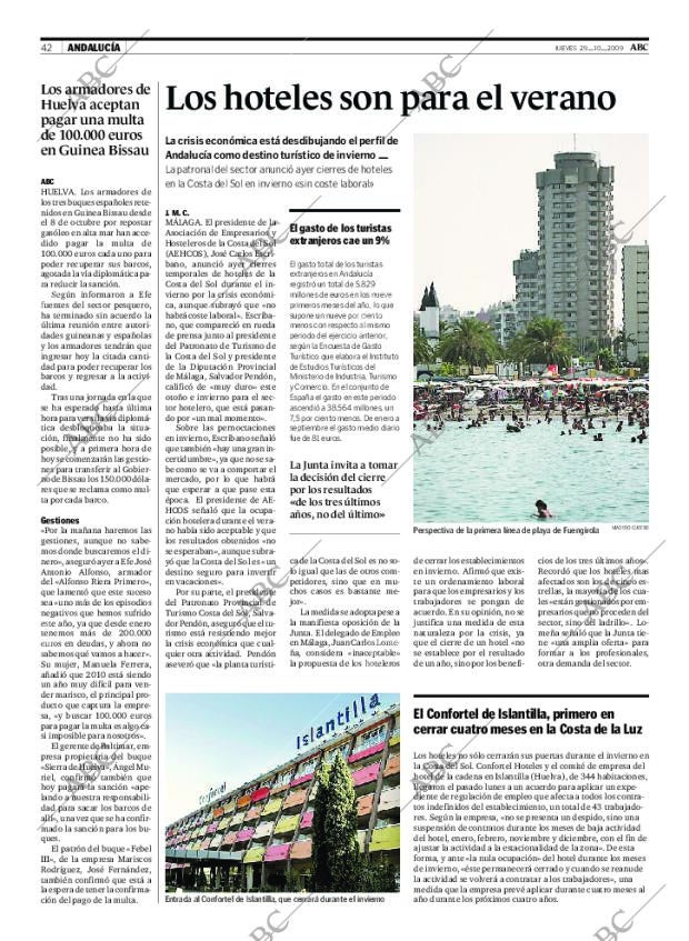 ABC SEVILLA 29-10-2009 página 42