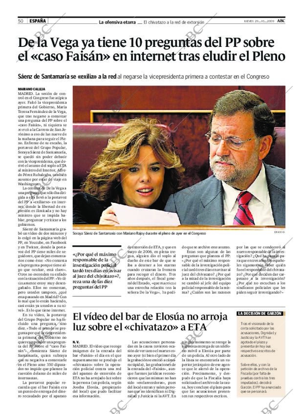 ABC SEVILLA 29-10-2009 página 50