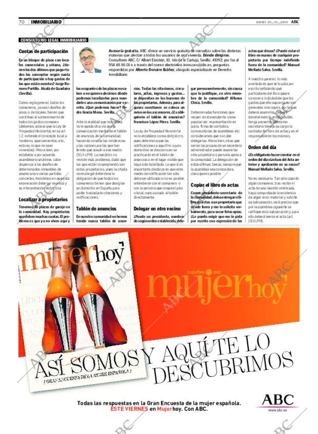 ABC SEVILLA 29-10-2009 página 70