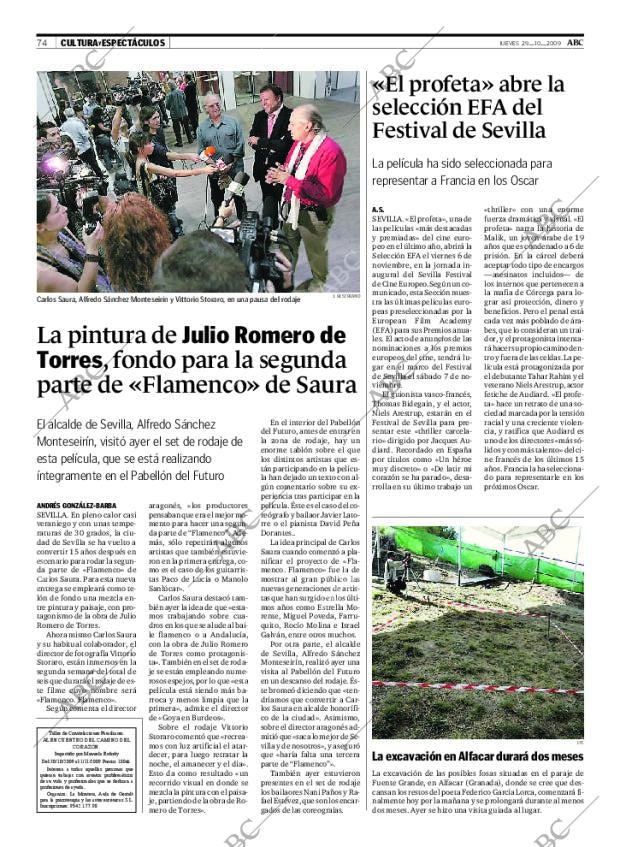 ABC SEVILLA 29-10-2009 página 74
