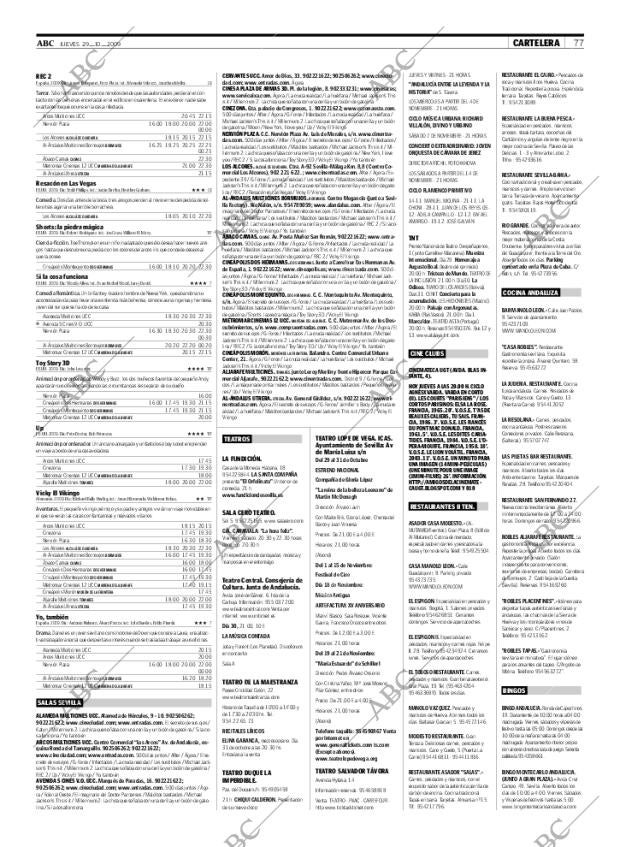 ABC SEVILLA 29-10-2009 página 77