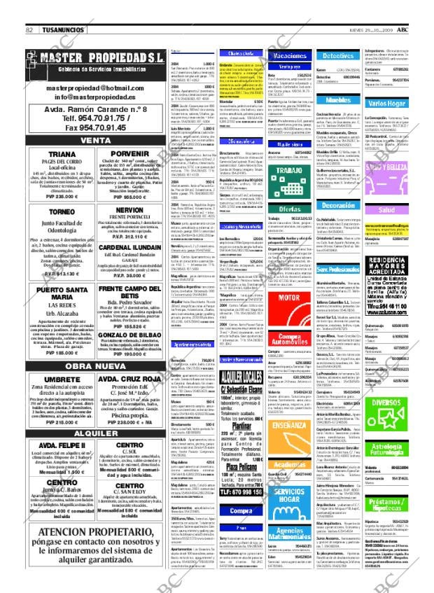 ABC SEVILLA 29-10-2009 página 82