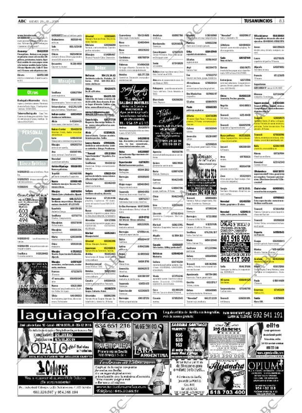 ABC SEVILLA 29-10-2009 página 83