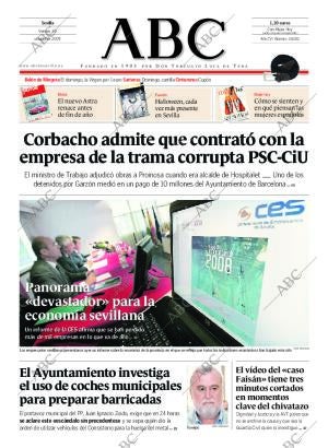 ABC SEVILLA 30-10-2009 página 1