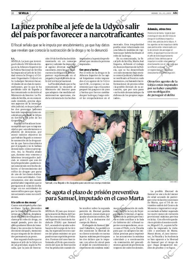 ABC SEVILLA 30-10-2009 página 18
