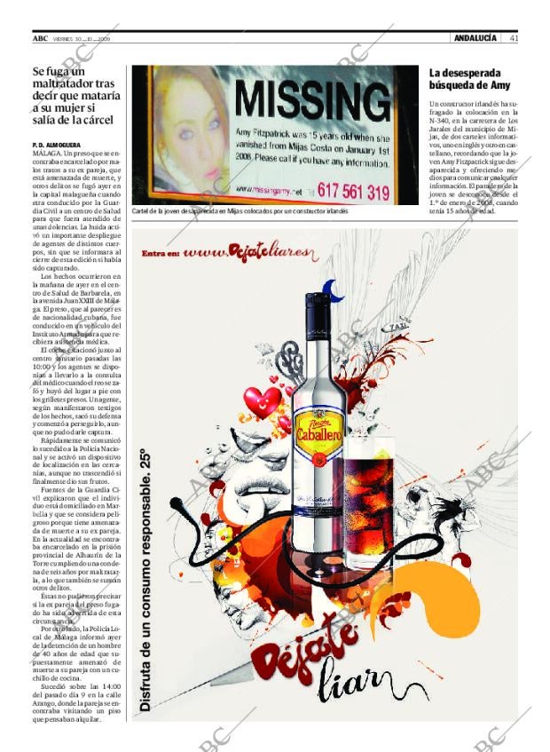 ABC SEVILLA 30-10-2009 página 41