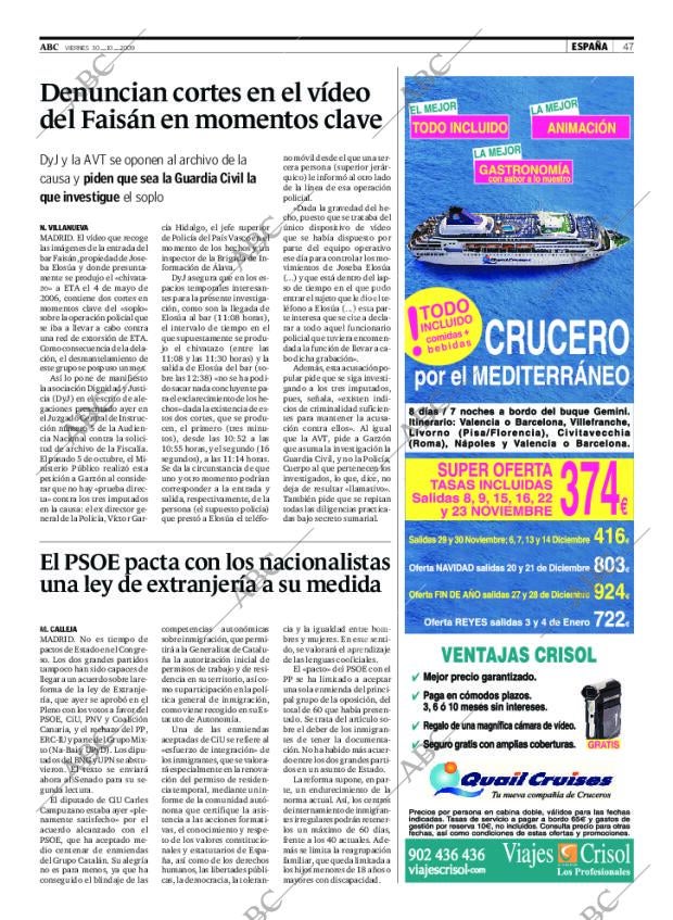 ABC SEVILLA 30-10-2009 página 47