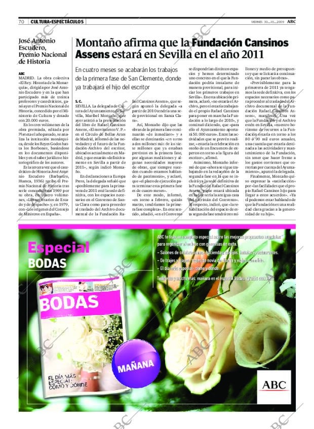 ABC SEVILLA 30-10-2009 página 70