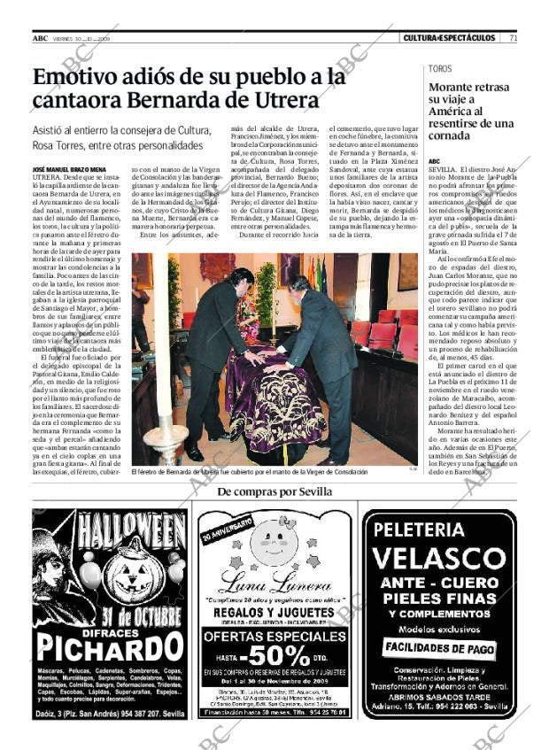 ABC SEVILLA 30-10-2009 página 71