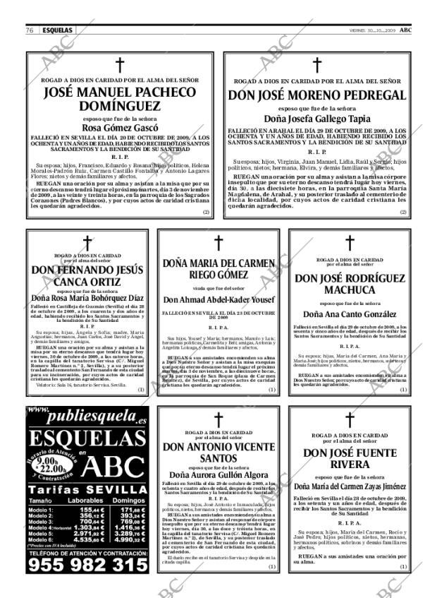 ABC SEVILLA 30-10-2009 página 76