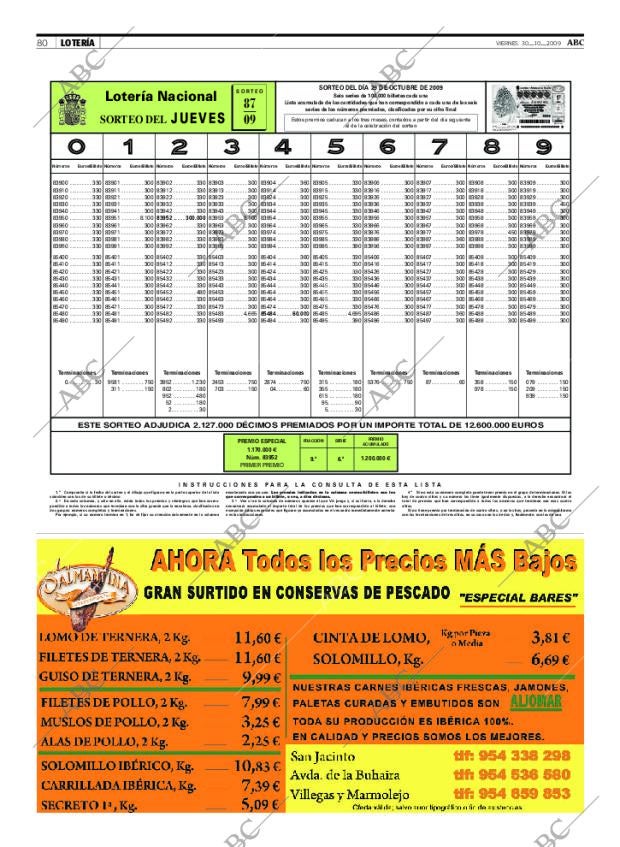 ABC SEVILLA 30-10-2009 página 80