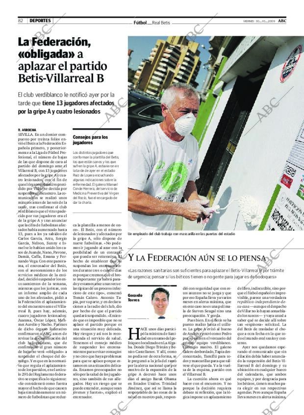 ABC SEVILLA 30-10-2009 página 82