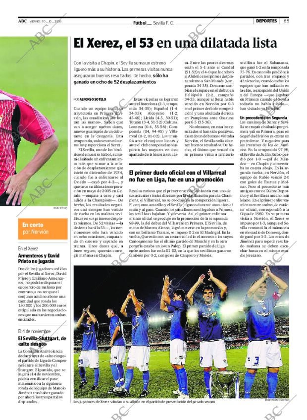 ABC SEVILLA 30-10-2009 página 85