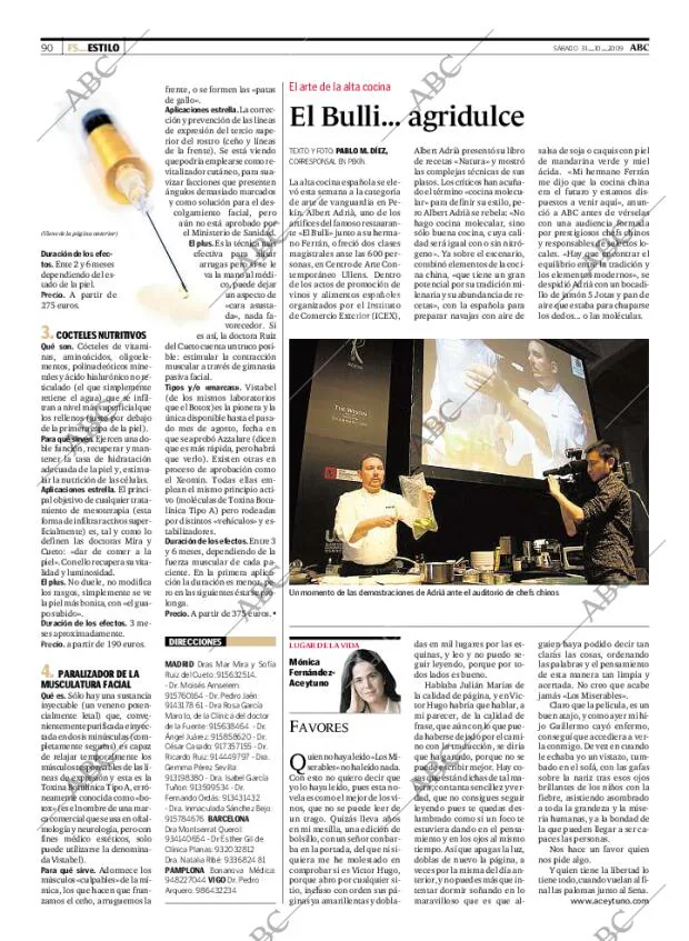 ABC MADRID 31-10-2009 página 90