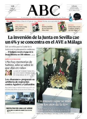 ABC SEVILLA 31-10-2009 página 1