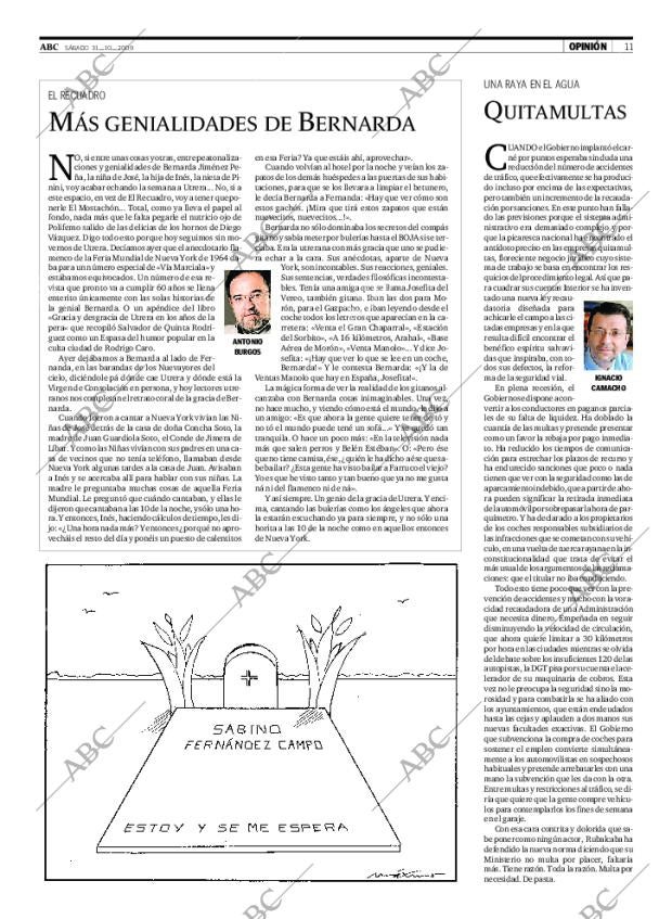 ABC SEVILLA 31-10-2009 página 11