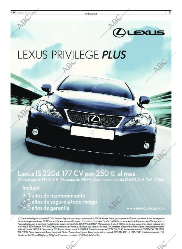 ABC SEVILLA 31-10-2009 página 13