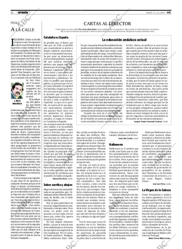 ABC SEVILLA 31-10-2009 página 14