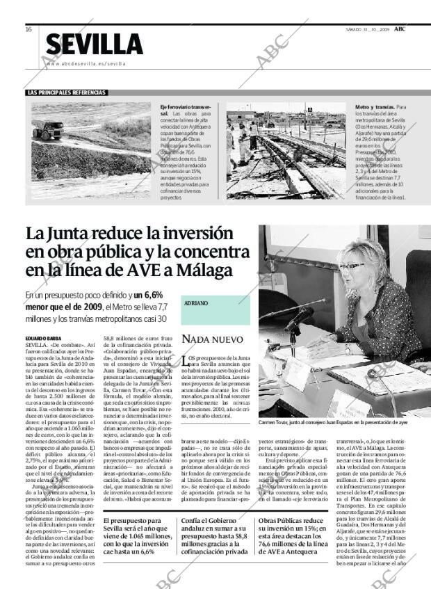 ABC SEVILLA 31-10-2009 página 16